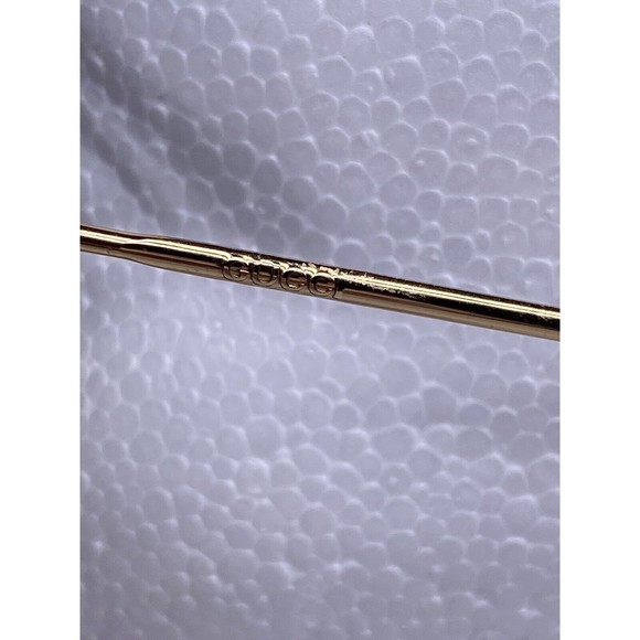 Vintage 1990’s GUCCI GG 1675/S 577 Gold Brown Rimless Sunglasses 54[]18-135mm - Picture 5 of 9